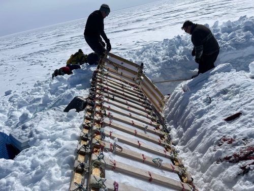 Digging the windsled out