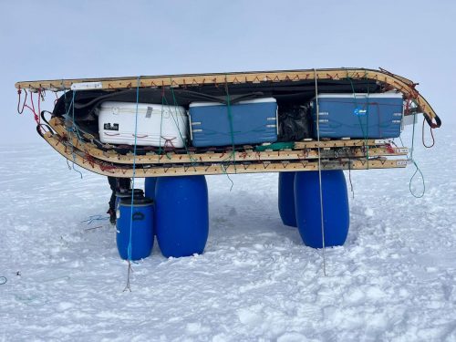 Materials left over following winter