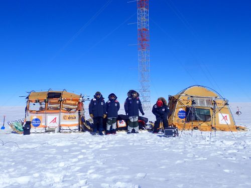 Team at the Plateau Station